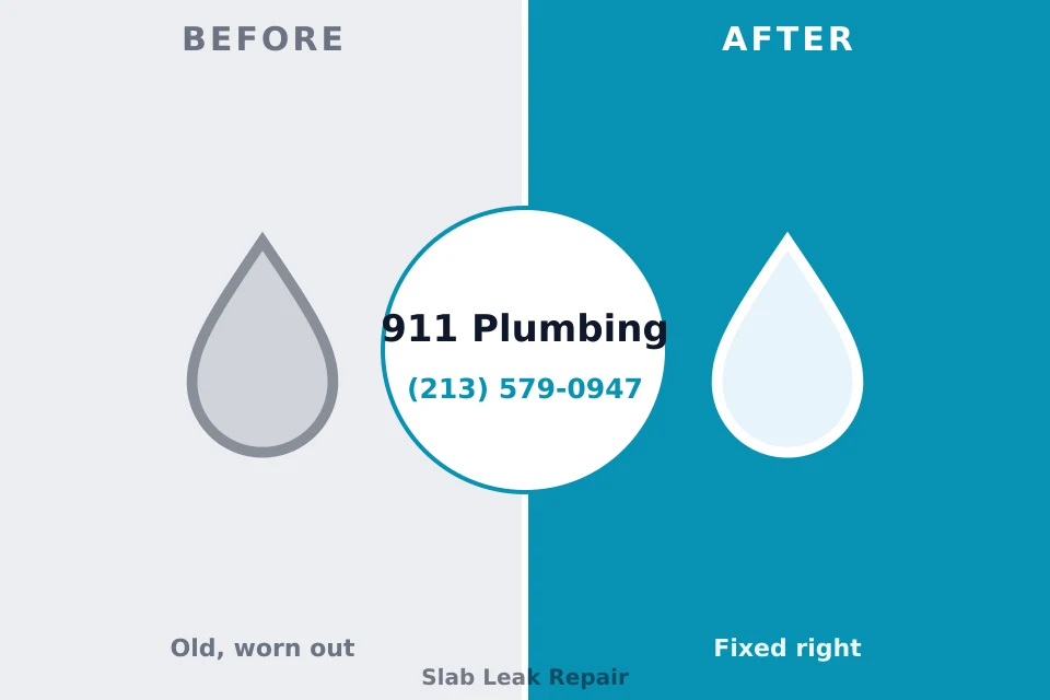 Before and after: plumbing repair Clarksburg, WV